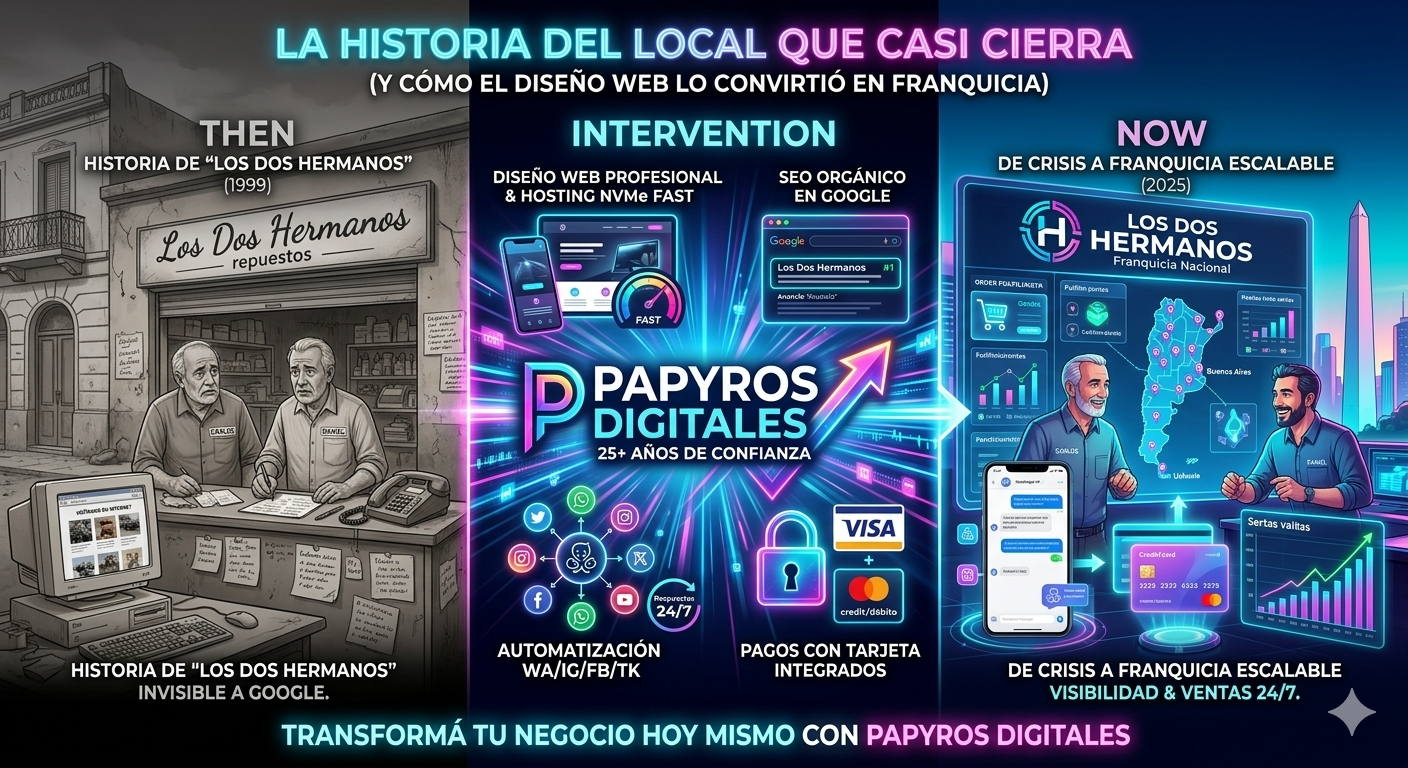 La Historia del Local que Casi Cierra (y Cómo el Diseño Web lo Convirtió en Franquicia) 2 Gemini Generated Image rtrwijrtrwijrtrw - La Historia del Local que Casi Cierra (y Cómo el Diseño Web lo Convirtió en Franquicia)