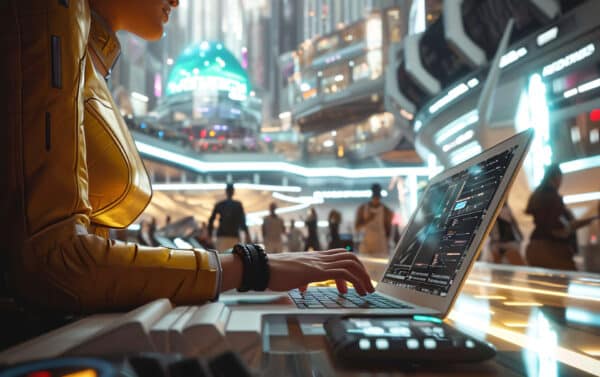 futurism perspective digital nomads lifestyle - Tendencias de diseño web que dominarán las pantallas en 2026: Guía para marcas que buscan el futuro