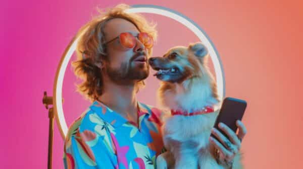 person creating online content with their pets 1 - Automatización de Ventas en Argentina: Cómo escalar tu negocio con WhatsApp, Instagram, Facebook y TikTok